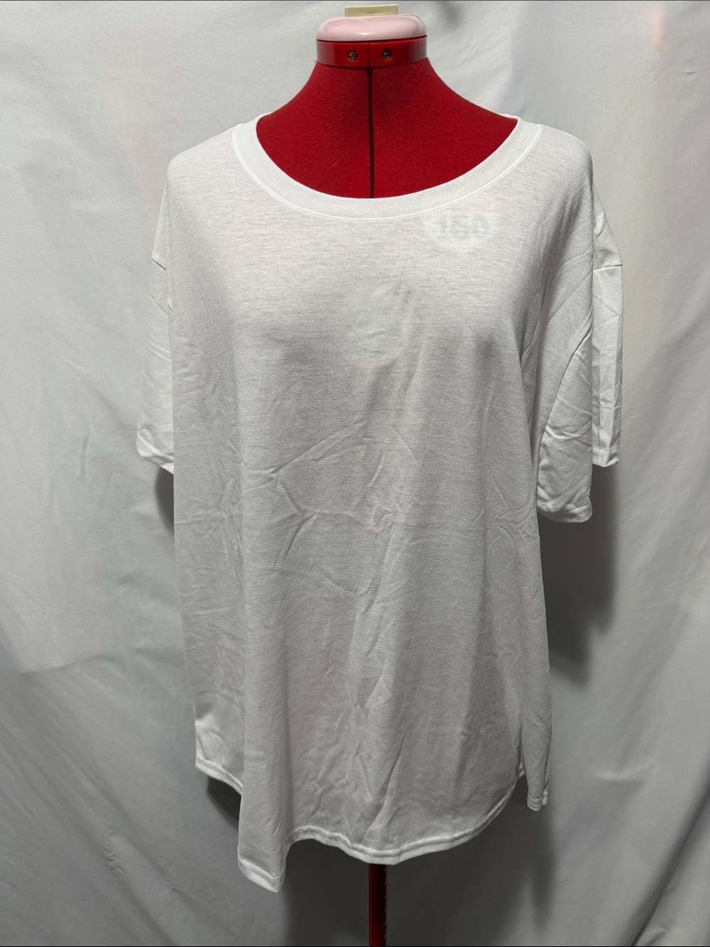 Hanes Women's White Short Sleeve Crewneck Tee